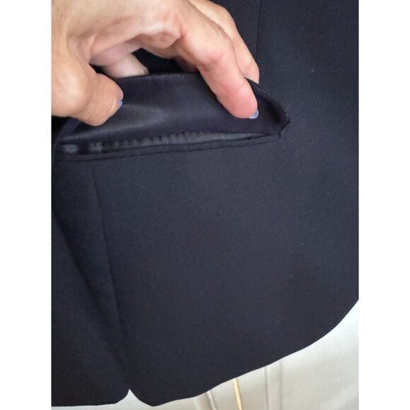 Simon Spurr Mens Navy Wool Valero 42R 2-Button Sport Coat Jacket Blazer Academia - Picture 9 of 16